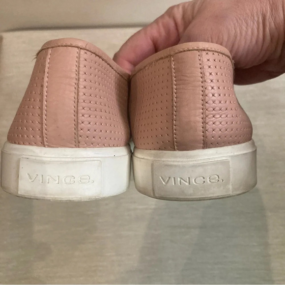 VINCE Sz 8 Blair Sneakers Perforated leather Slip-on Design Rubber Sole Loafers - Picture 9 of 10